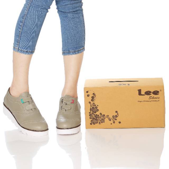 SALE HABIS LeeShoes original sneakers baru warna moka. Kode WPREM