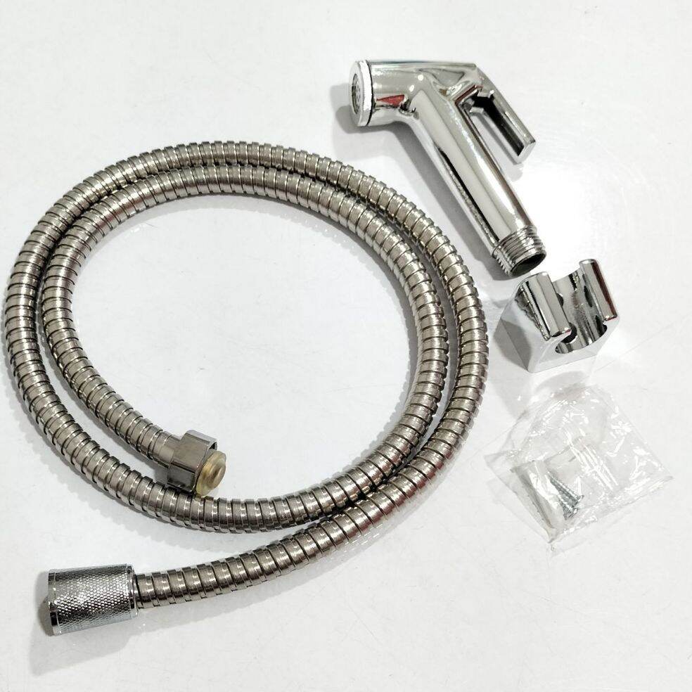 JET SHOWER CEBOK CHROME / Kran Cebok Closet Selang Fleksibel (G7102)