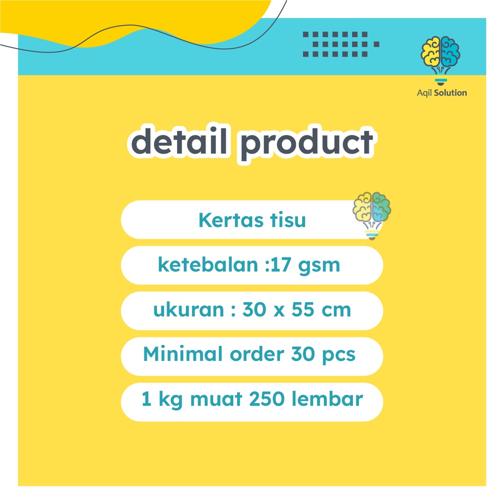 KERTAS TISU (30x55cm) / KERTAS Packing Hampers/ Kertas Baju/ Kertas Sepatu/ Kertas Kado