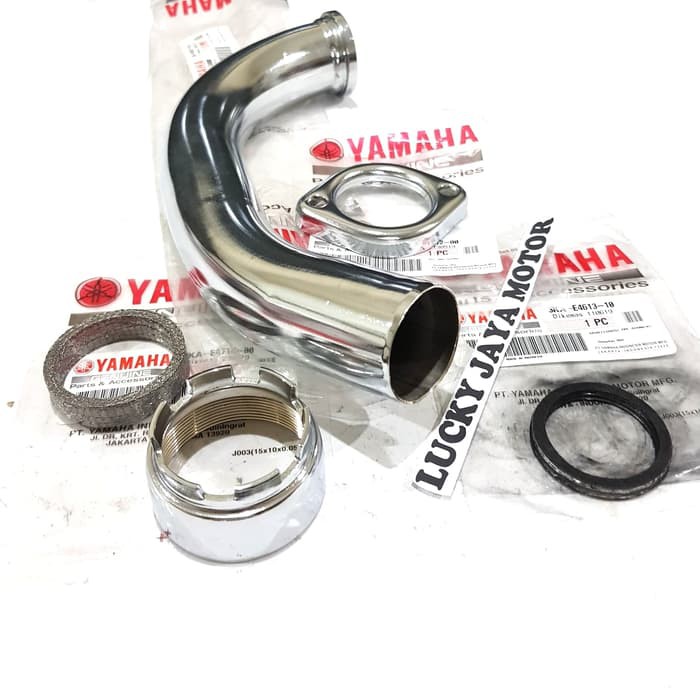 Leher knalpot plus mur ring paking komplit Rxking Rx king Rxk Original-3