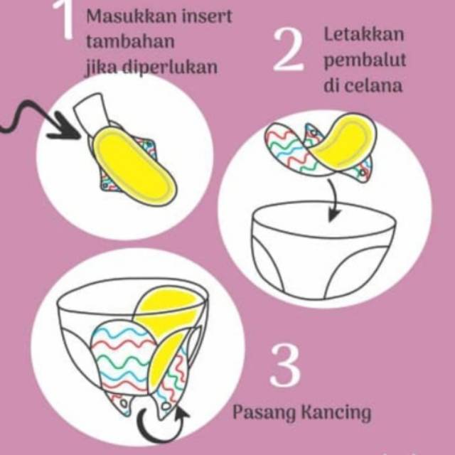 Paket hemat Menspad baby oz pembalut kain sabun lerak ningrat free extra insert hampers pernikahan