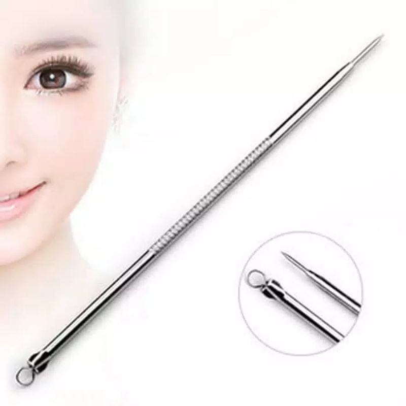 Medan Termurah Ujung lancip Acne Tool alat pencet jerawat komedo stainless