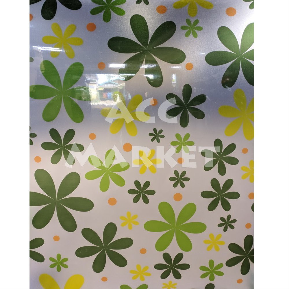 Fiber Pelapis Pagar Motif BUNGA HIJAU Plat Penutup Tutup Lapis Plastik Plastic Piber Viber Rumah