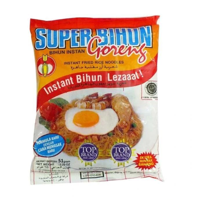 

Super Bihun Goreng Bihun Instan Banded 5 pcs 51 gr x 5