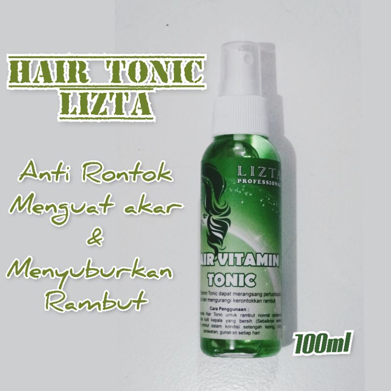 Hair Tonic Herbal anti Rontok Lizta 100ml penguat akar rambut vitamin