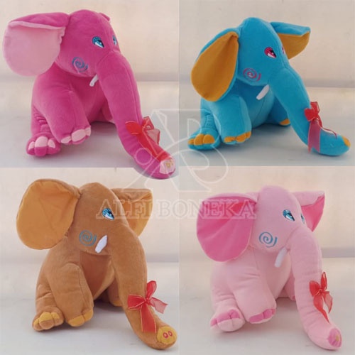 Boneka Gajah Elephant Jumbo Lucu Mainan Anak Imut Murah - Boneka mainan anak perempuan