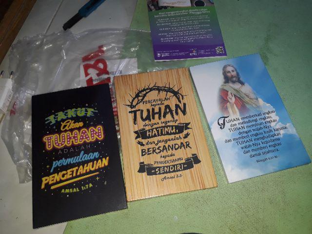 Hiasan Dinding Rohani - Amsal 1:7a (hitam)