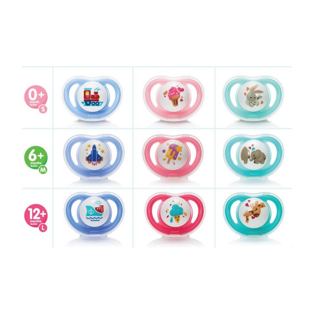 Pigeon Minilight Pacifier Size L Empeng Bayi 12 Bulan+