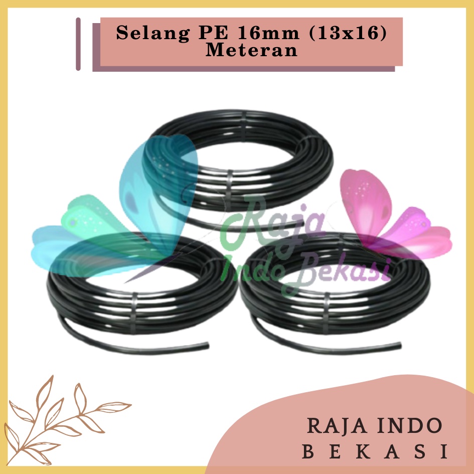 Selang Meteran 16mm Pe Kwalitas Bagus Fertigasi Irigasi Hidroponik 16 Mm