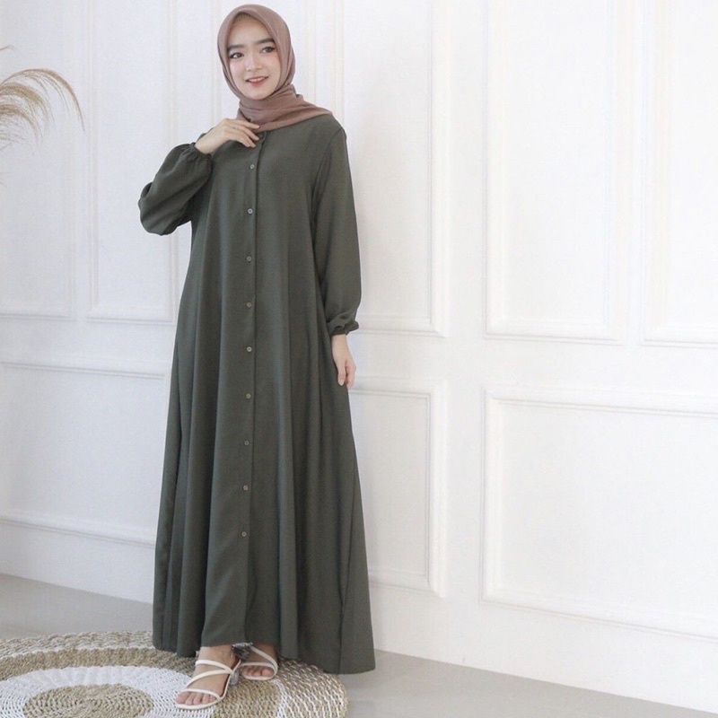 gamis wanita NADIA DRESS gamis polos