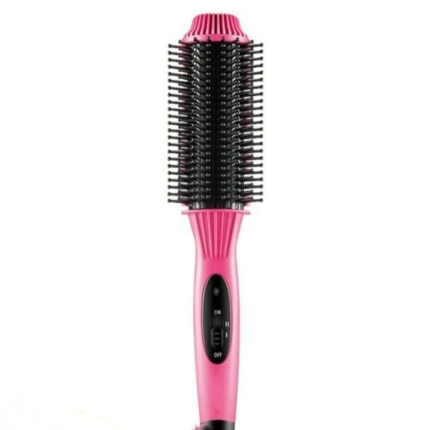 Sisir Catok Rambut, Pelurus Rambut 2 in 1 Hair Curler Professional Automatic