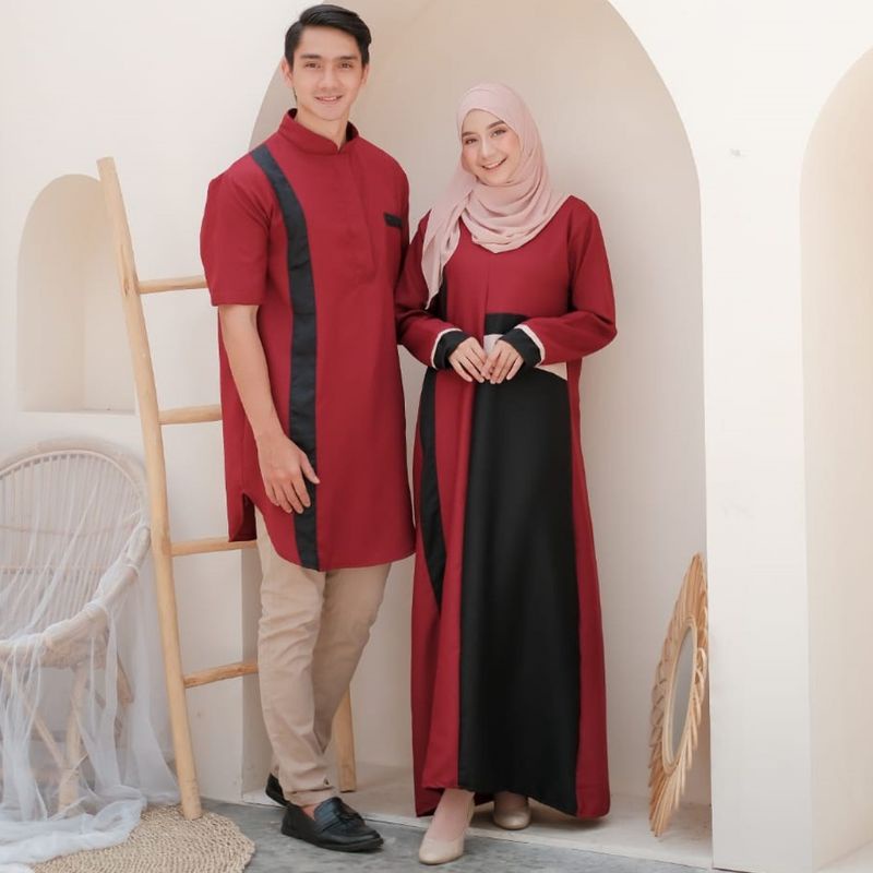Gamis Couple Syar'i/Gamis pasangan muslim