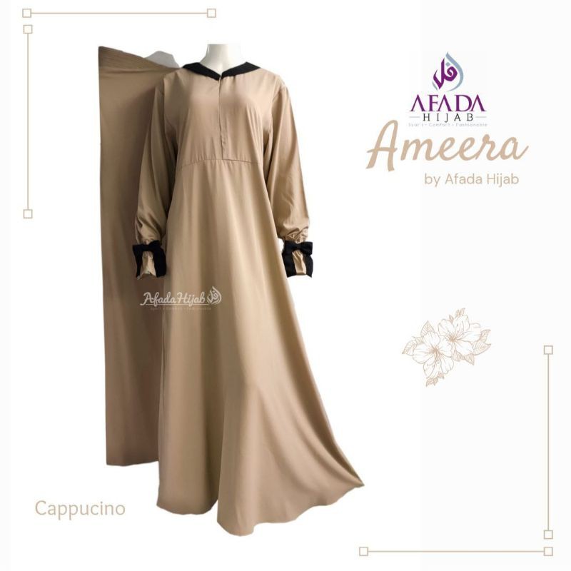 (AGEN RESMI AFADA HIJAB) AMEERA CAPPUCCINO UK XL NO CADAR