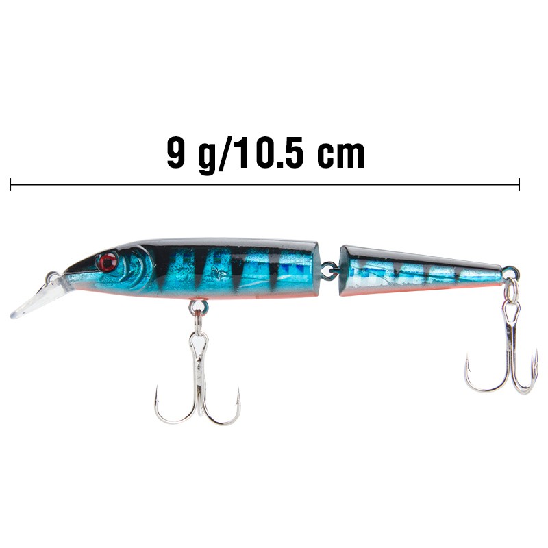 Alat Pancing 10cm/7.5g Umpan Pancing Buatan Minnow Lure Plastic Bait CrankBait Umpan Ikan Umpan Mancing Kail Pancing relix nusantara Umpan Pancing Umpan Mancing CrankSet 2-Segment Alat Pancing Murah