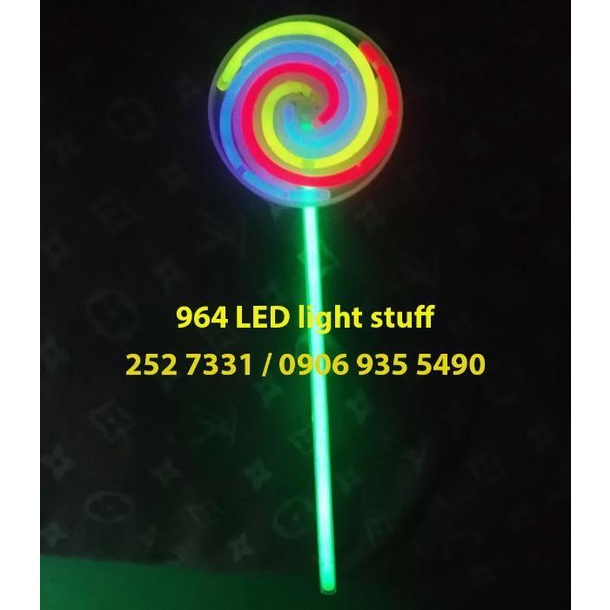 LOLLIPOP CANDY GLOW IN THE DARK / GLOWSTICK PERMEN WARNA WARNI NYALA / CANDY GLOW STICK