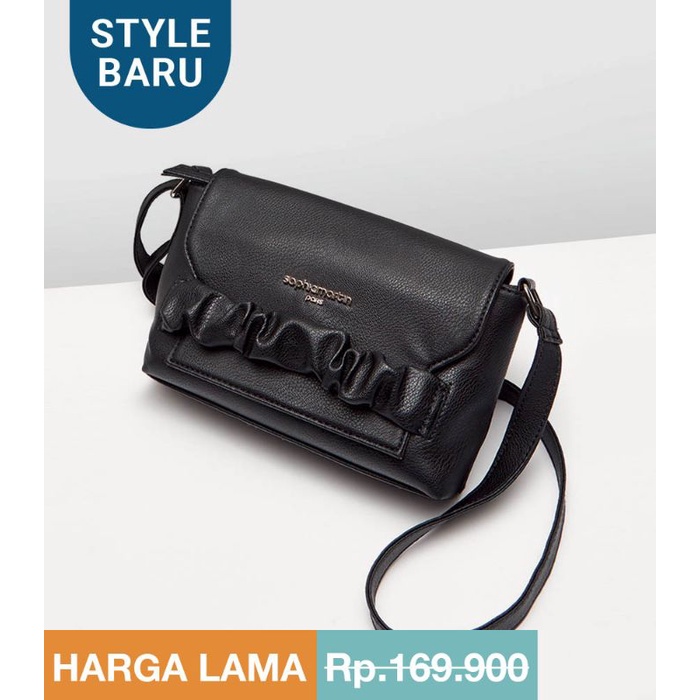 Tas Frise Sling Black Sophie Martin Paris original promo tas shopie martin ori