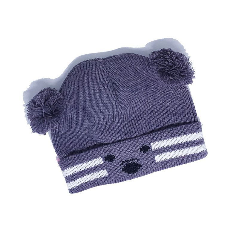 Topi Rajut KOALA Pom”/ Topi kupluk motif koala0-3Thn