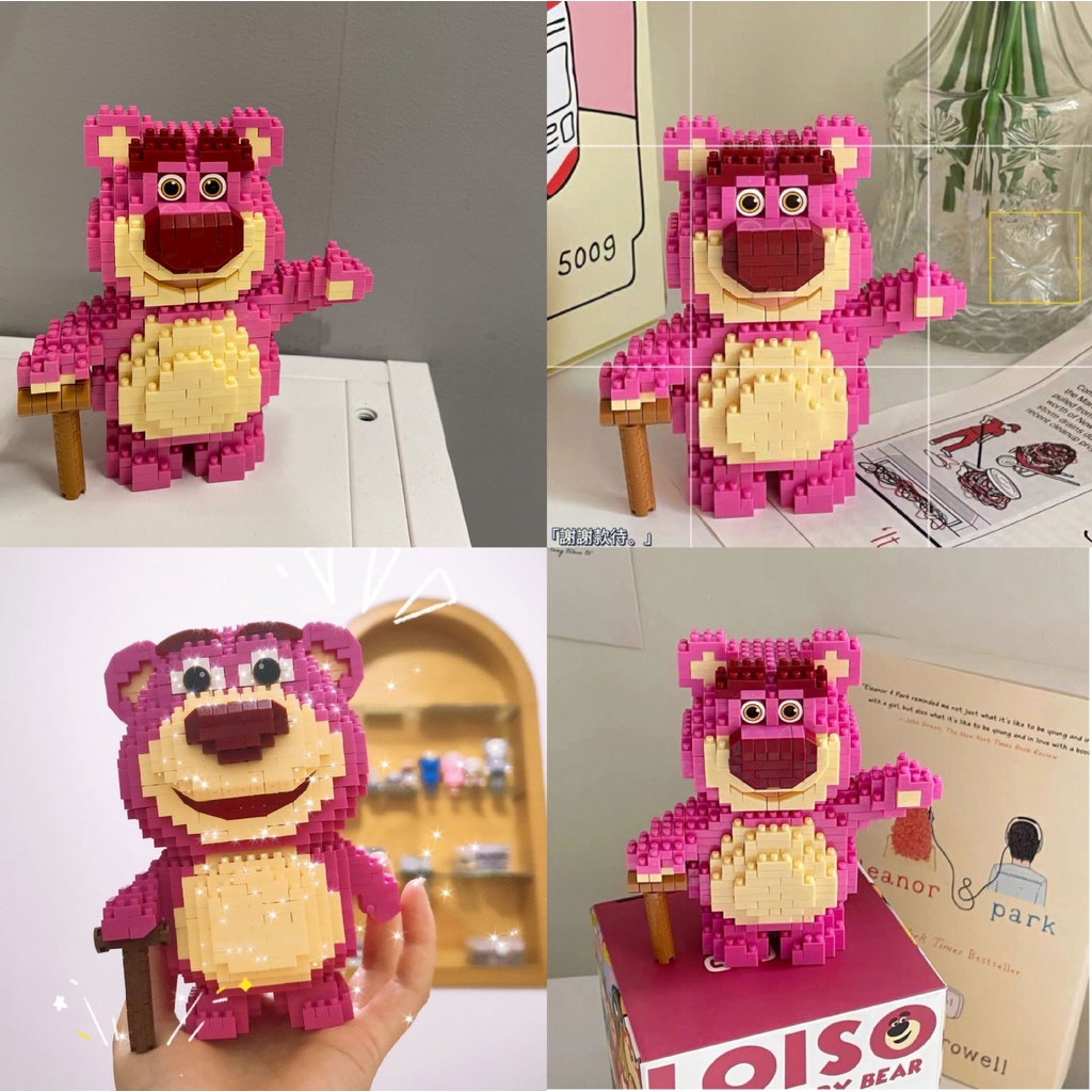 Mainan Balok Lotso Balok Mainan Edukasi Anak Perempua DIY 3DPuzzle Brick Mini