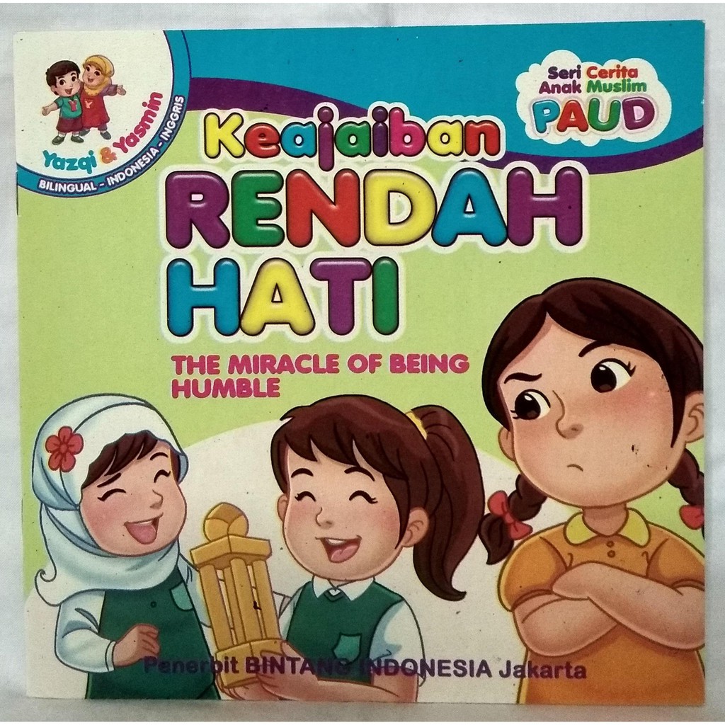 Buku Cerita Bergambar Anak Seri Anak Muslim PAUD - Bilingual Full Colour