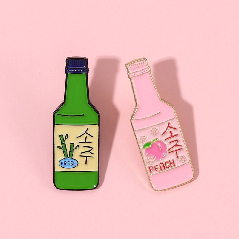 Bros Pin Desain Kartun Sake Gaya Korea Untuk Aksesoris Pakaian