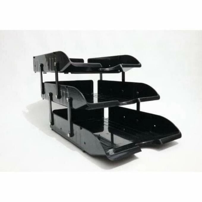 

Office & Stationery | Document Organizer | Tray Dokumen 3 Susun | Elevated Tray | Rak Kertas Surat Moshi-Moshi | Best Seller