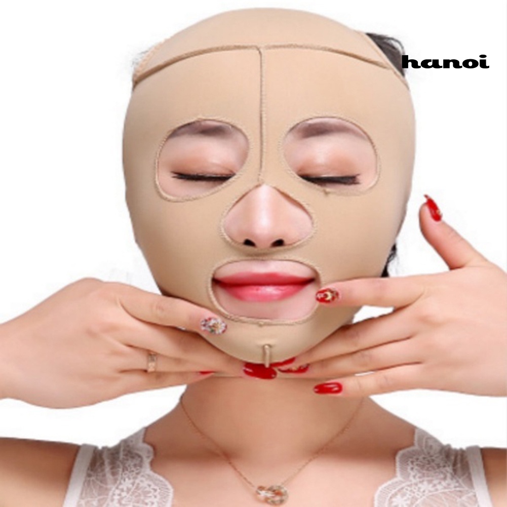 HQTM_Breathable V Face Chin Cheek Lift Up Mask Slimming Ultra-thin Belt Strap Band