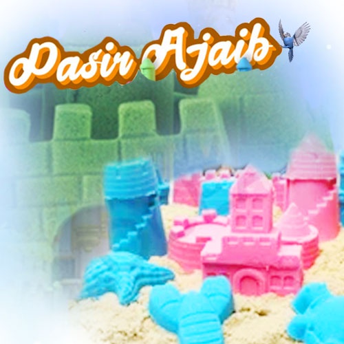 Mainan Pasir Ajaib 100Gram  FREE 1 Cetakan/ Magic Sand/ Play Sand