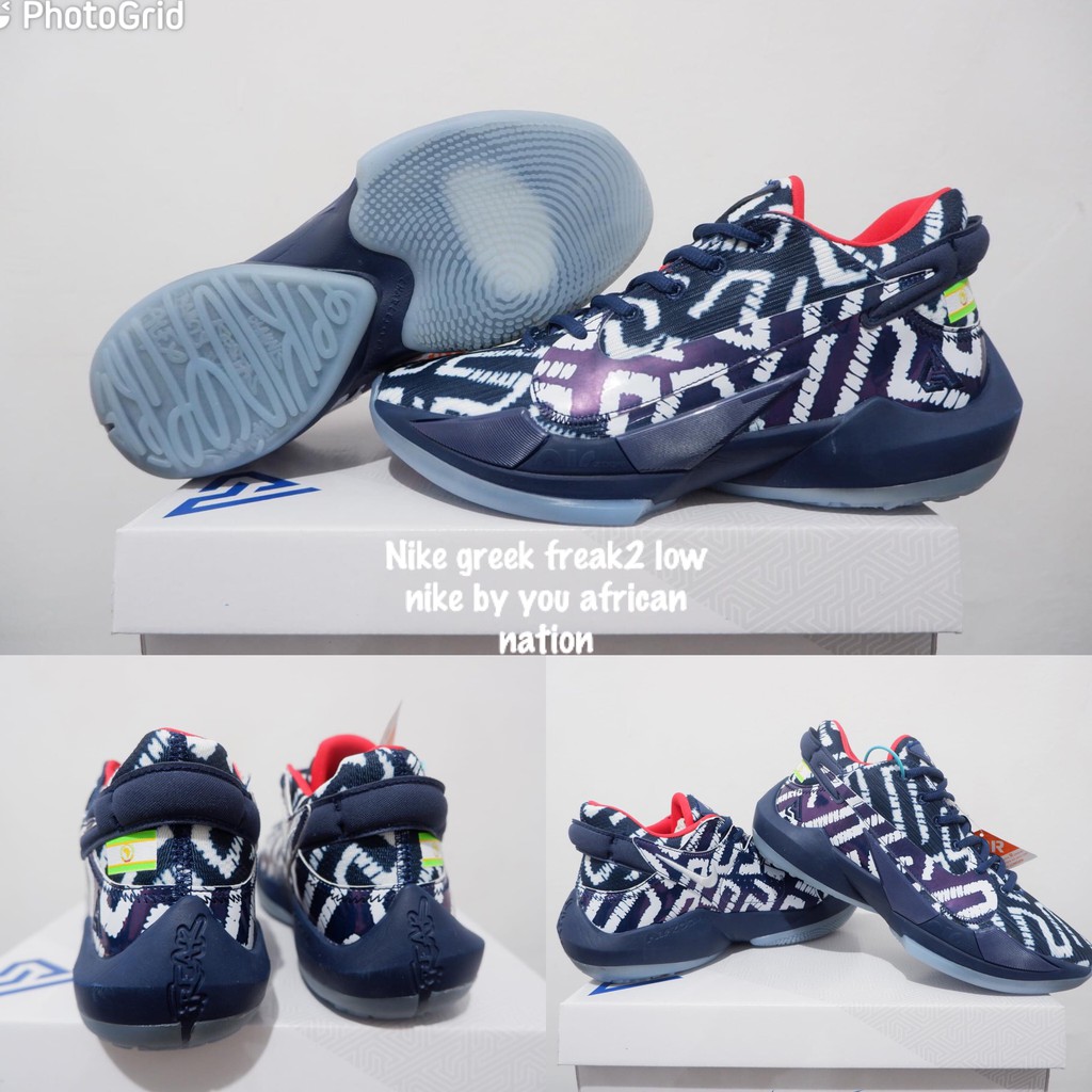 sepatu basket nike greek freak 2 low nike by you african nation