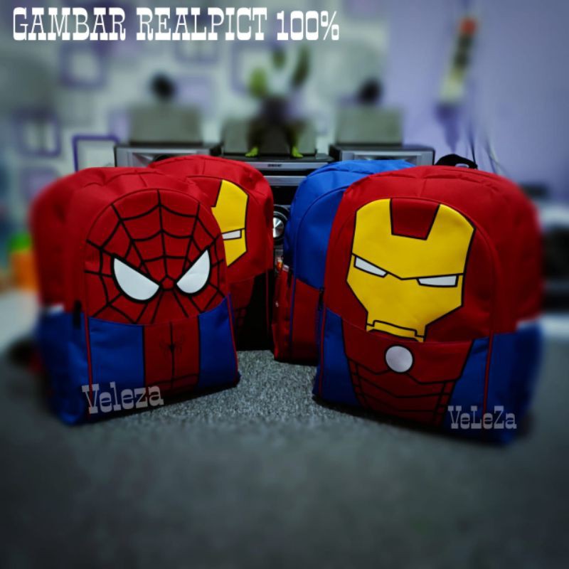 Tas ransel anak karakter superhero tas ransel anak sekolah