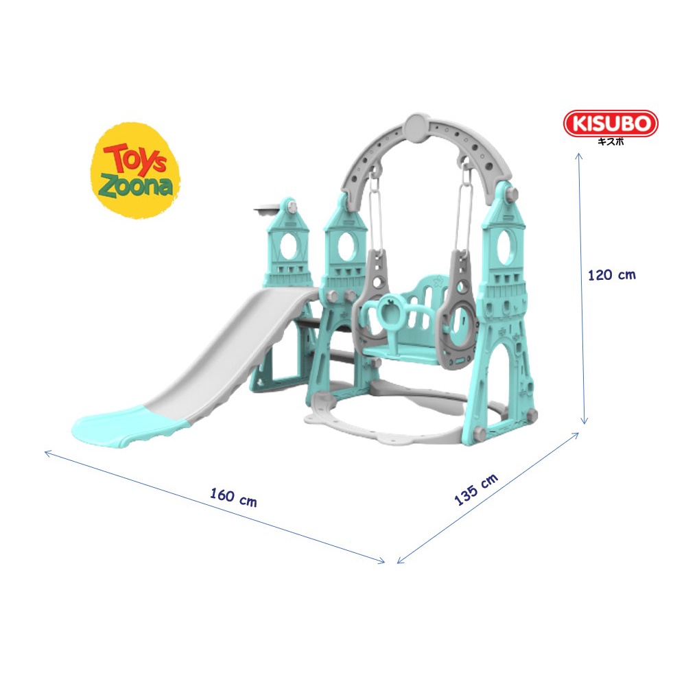 ToysZoona Perosotan Ayunan Ring Basket 3 In 1 Mainan Anak Perosotan 3 In 1 Swing Slide / Perosotan Hello Kitty / Perosotan Beruang / Perosotan Castle / Perosotan Kapal / Perosotan Jerapah / Perosotan Anak / Prosotan