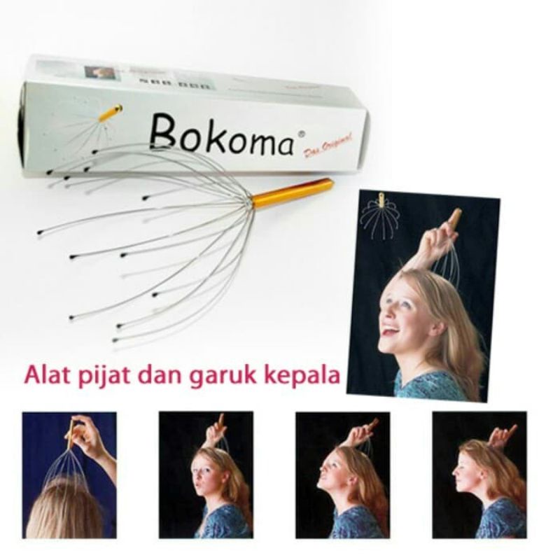 Alat Pijat Garukan Kepala Bokoma Pijit Garuk Pijet Relaksasi Terapi Pijetan Kepala Reflekxi Head Massager Penggaruk Pemijat Manual Refleksi