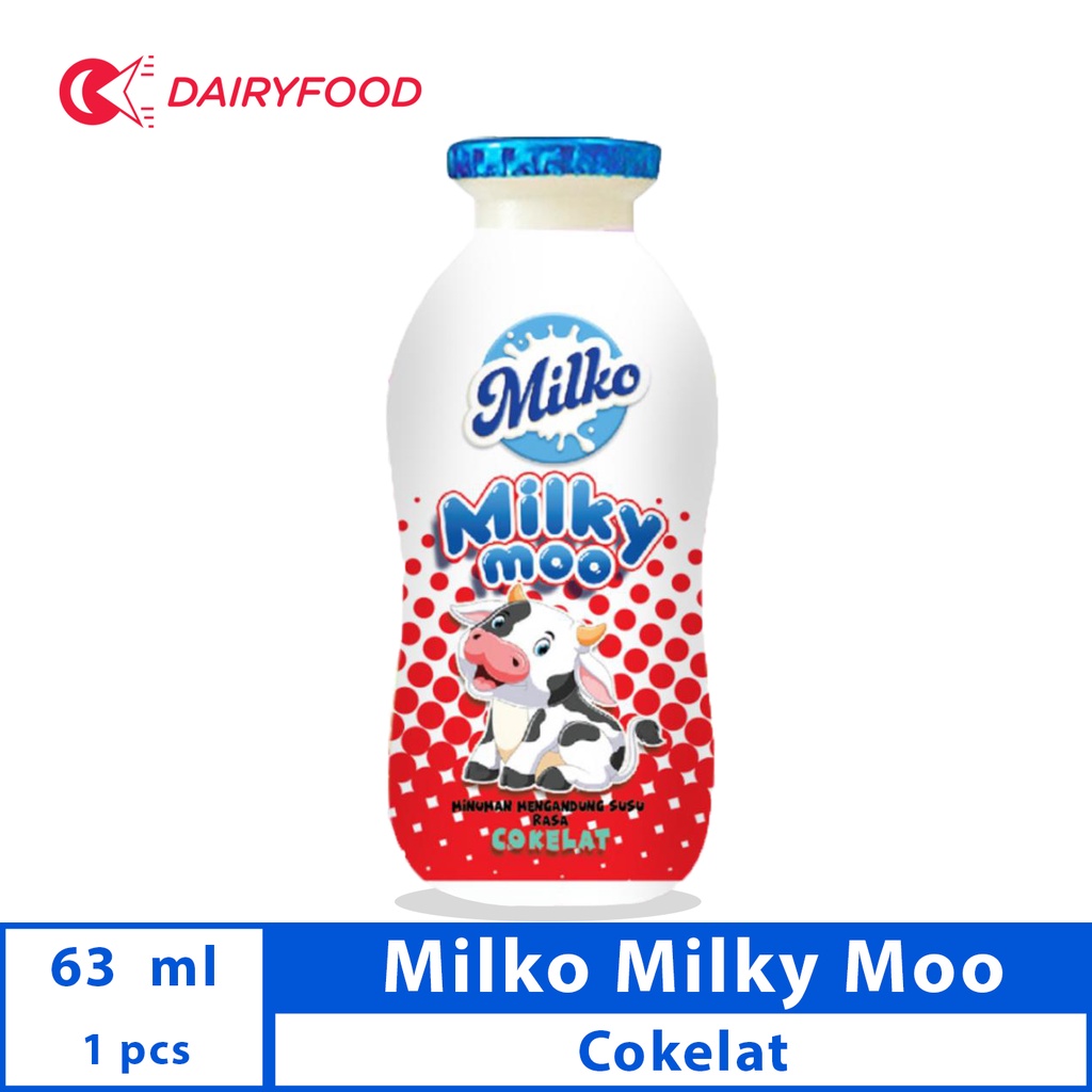 

MILKO MILKY MOO CHOCOLATE 63 ML SUSU COKLAT ( PAKET 5 PCS )