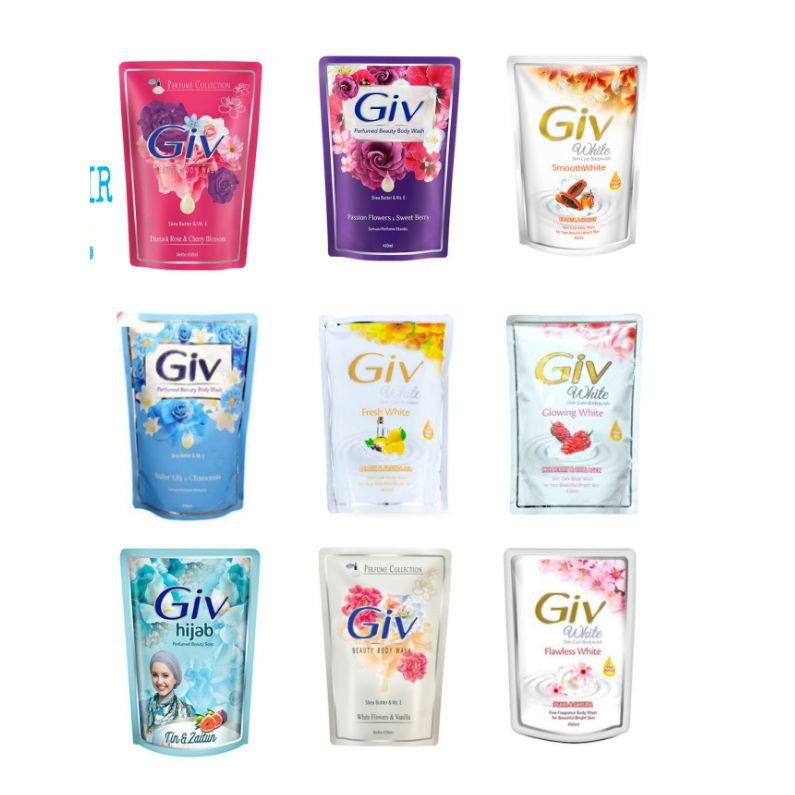 GIV Body Wash Refill Pouch 450ml