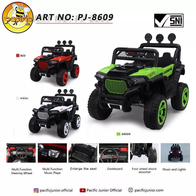 Mainan Mobil Aki Anak Pacific Jeep Antwep PJ8609