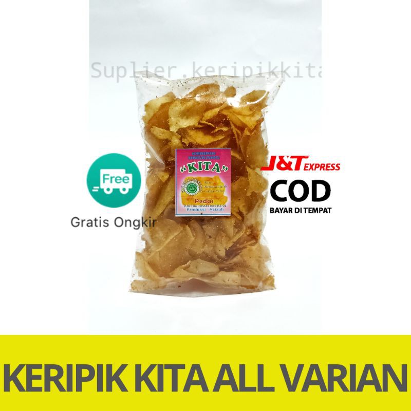 CEMILAN | KERIPIK KITA |  KRIPIK | PEDAS | ASIN | JAJANAN | MAKANAN RINGAN | SNACK | DAUN JERUK KITA KEMASAN KECIL ALL VARIANT