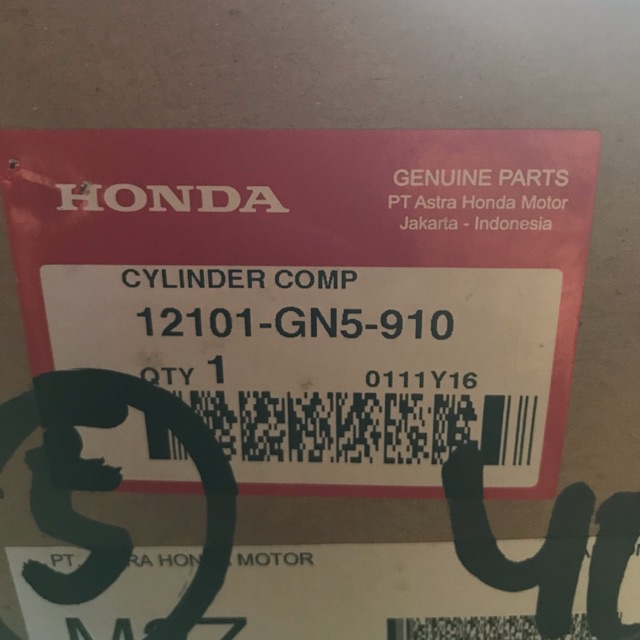 Blok Seher Cylinder Comp Honda Grand 12101 GN5 910