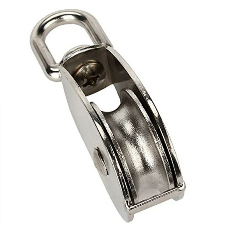 Katrol Pulley Kerekan Roda Baja Gantung Multifungsi Bahan Stainless Steel