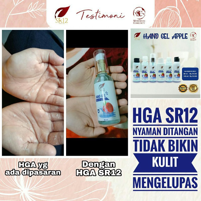 SR12 PAKET AMBYAR EKONOMIS HAND SANITIZER GEL APPLE