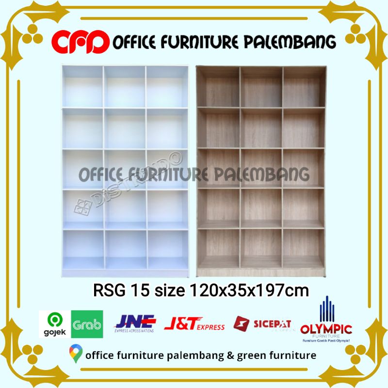 rak buku RSG 15 lemari laundry lemari arsip kantor rak serbaguna