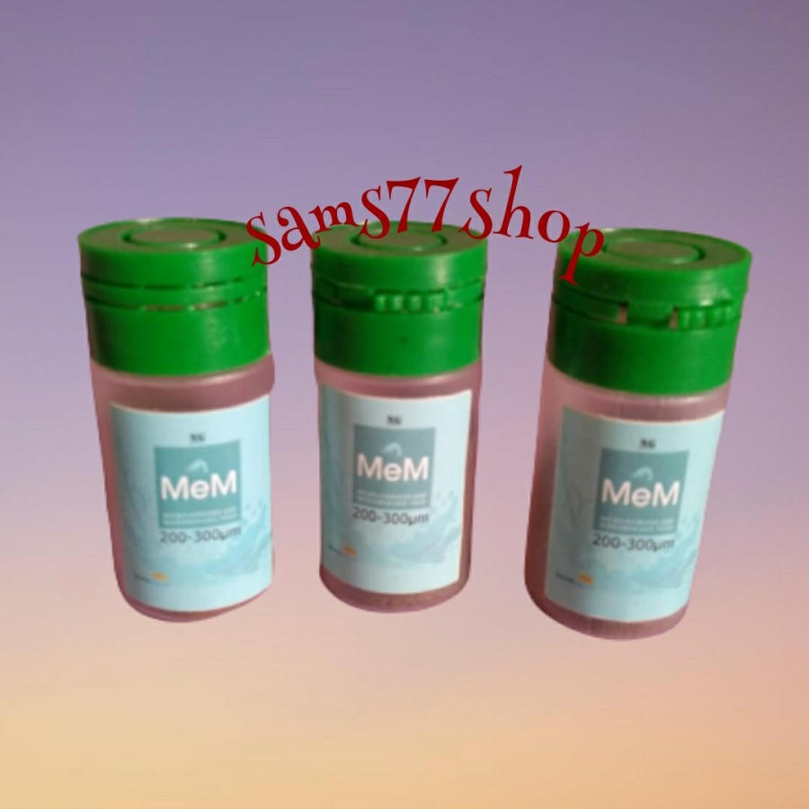 pakan ikan cupang MEM 200 300 mikron pelet 10g