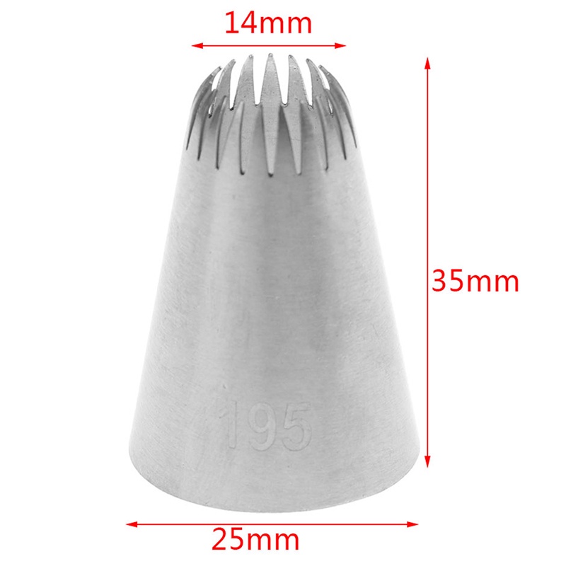 (Theredsunrisesiwy.Id) # 195 Spuit Piping Bahan Stainless Steel Untuk Dekorasi Kue