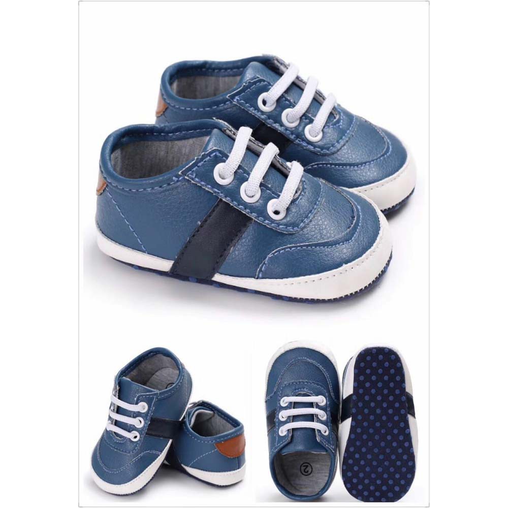 Sepatu Bayi Laki Laki 0-6 bulan Prewalker Bayi Import Blue