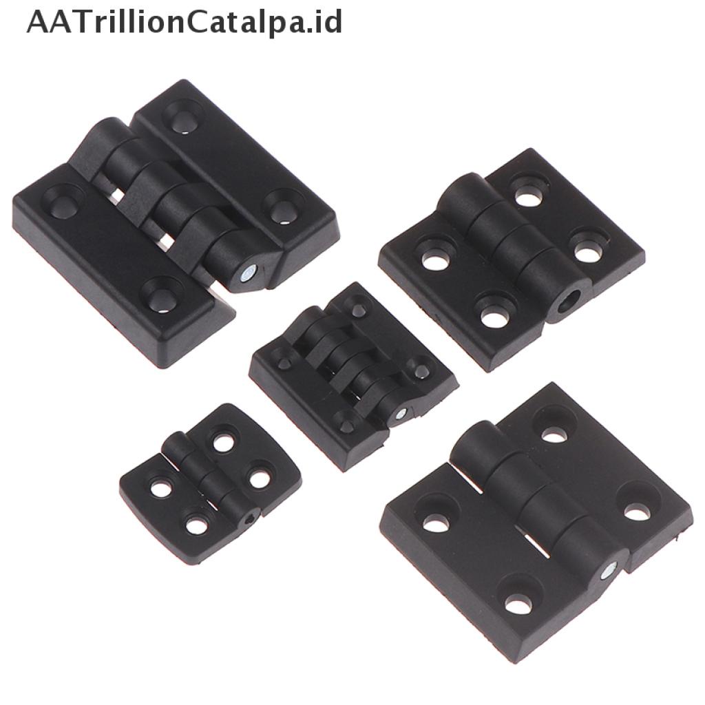 1pc Engsel Pintu Mini Bahan Plastik Abs Warna Hitam