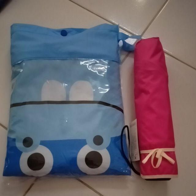 Jktumbrella / Payung Lipat 3 3d Hujan Lis Fancy Putih - 8136