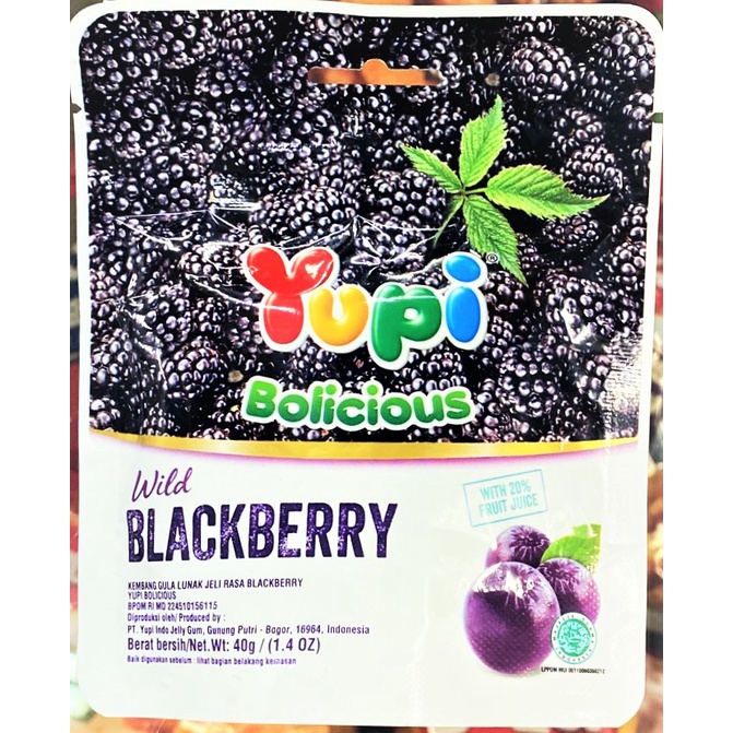 

Yupi Bolicious Wild Blackberry 40gr