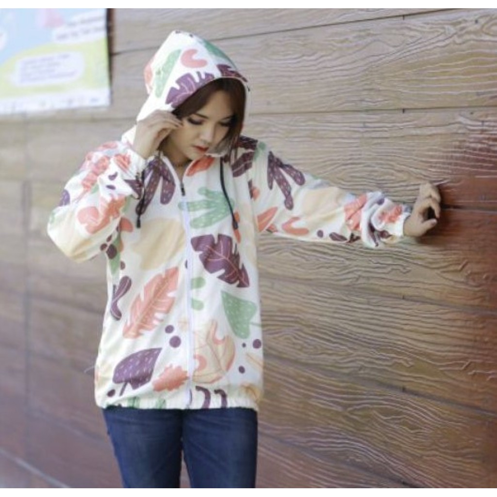 Jaket Sepeda Wanita Motif Printing Terbaru 2021