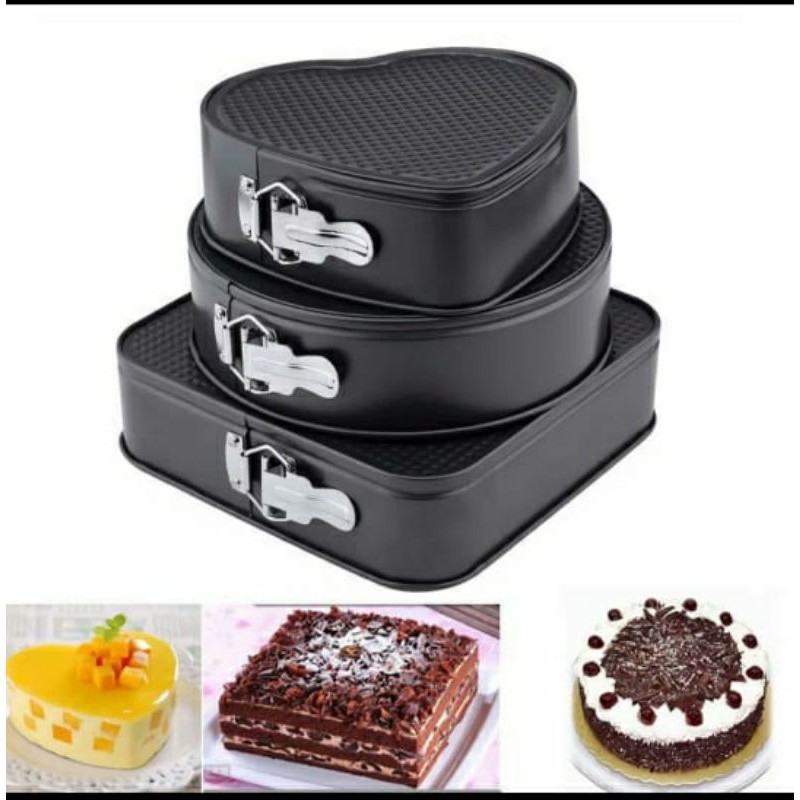 LOYANG / CETAKAN KUE  SET 3 PCS HM CAKE MOULD / ROYAL STAR