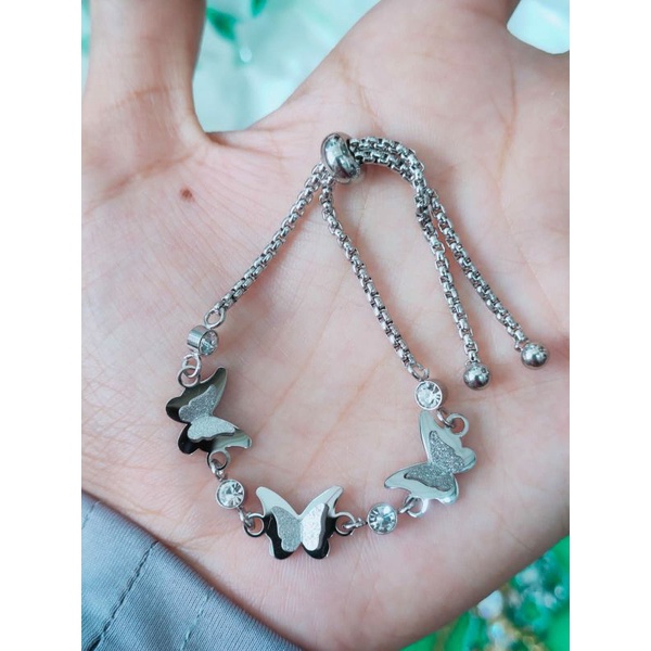 gelang serut titanium/gelang wanita