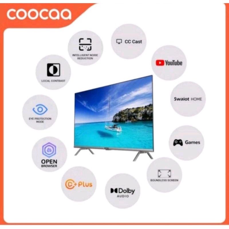 Tv LED Coocaa Digital Coccaa Smart tv 32 inch 32S3U