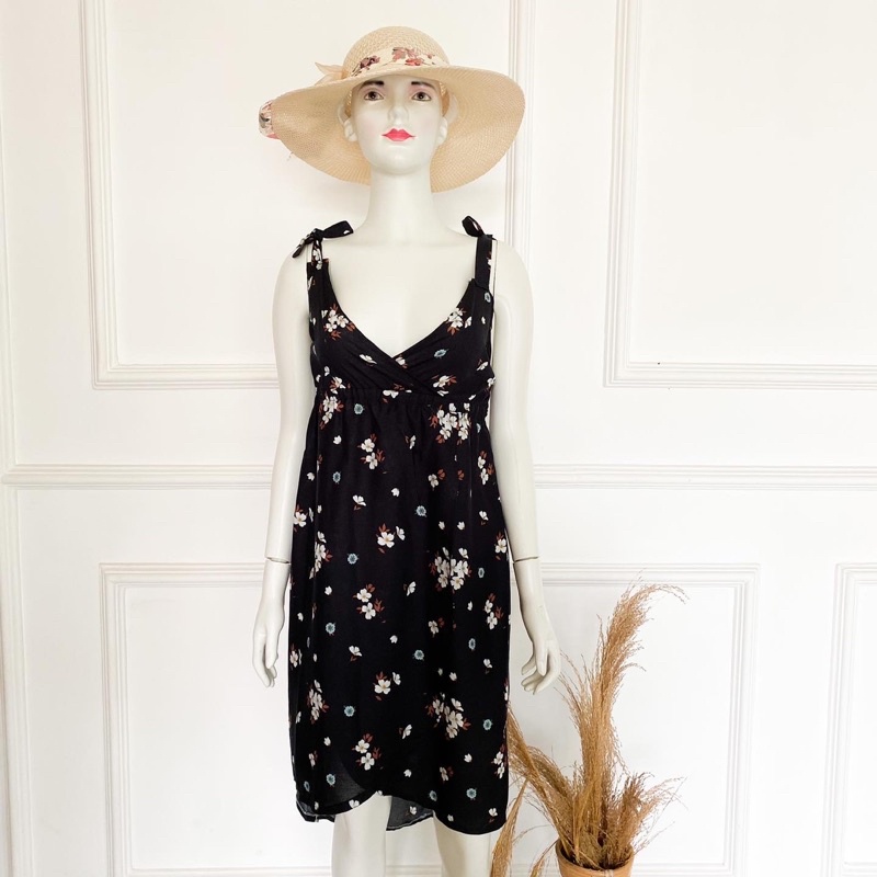 JAPANESE BLACK CARISSA DRESS | daster tali | daster lingerie |daster rayon |dress